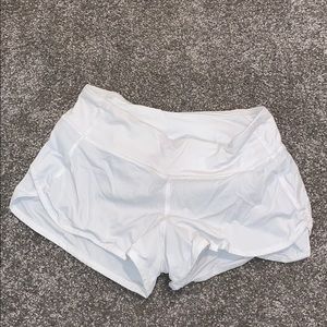 White lulu lemon short